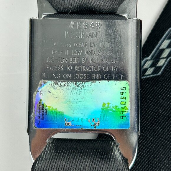 GM Corvette Seatbelt Style Belt Buckle Logo Black Red Adjustable‎ Fashion - Picture 12 of 12